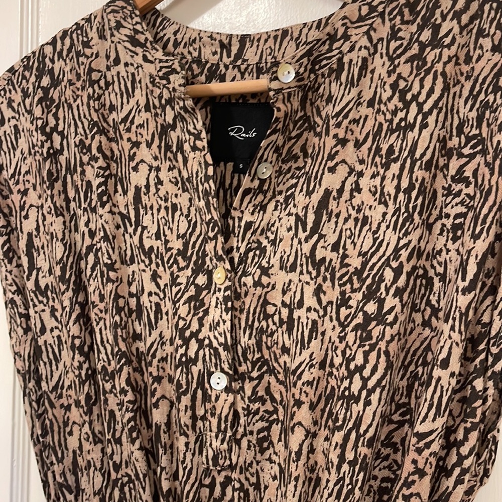 Rails NWT Angelina Dress | Small | Tan Abstract - Picture 15 of 17